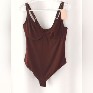 Brown Shapewear Bodysuit